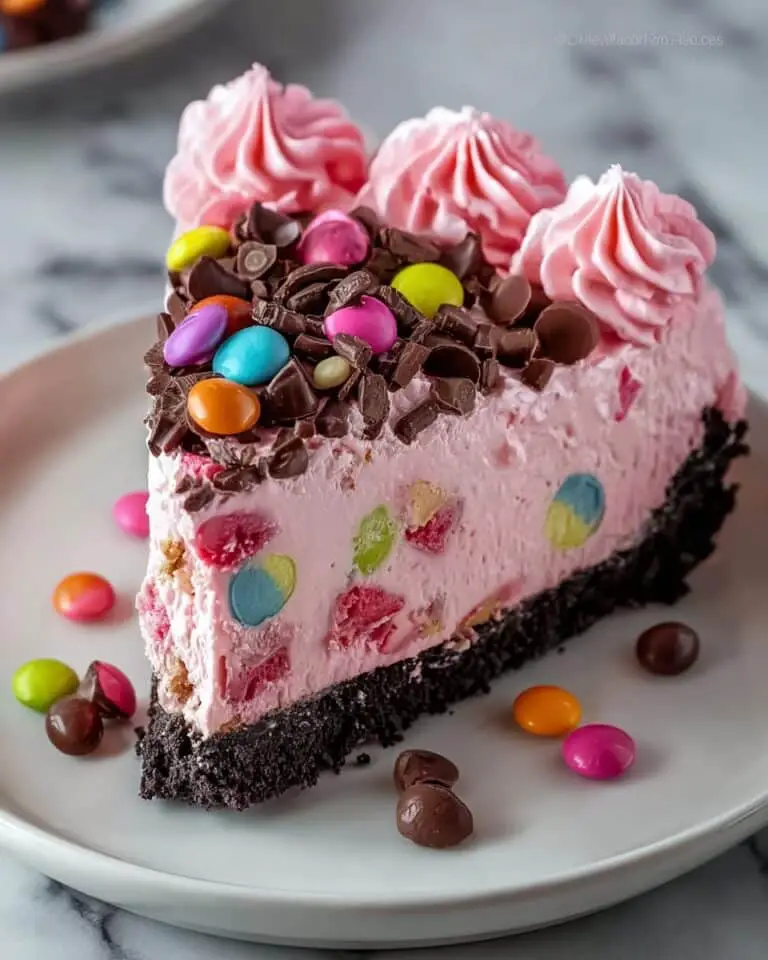 Pink M&M Snickers Cheesecake Recipe