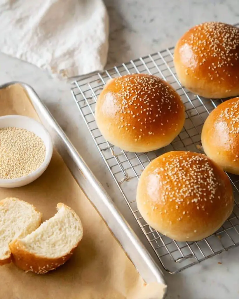 Sourdough Buns with Sesame Seeds Recipe