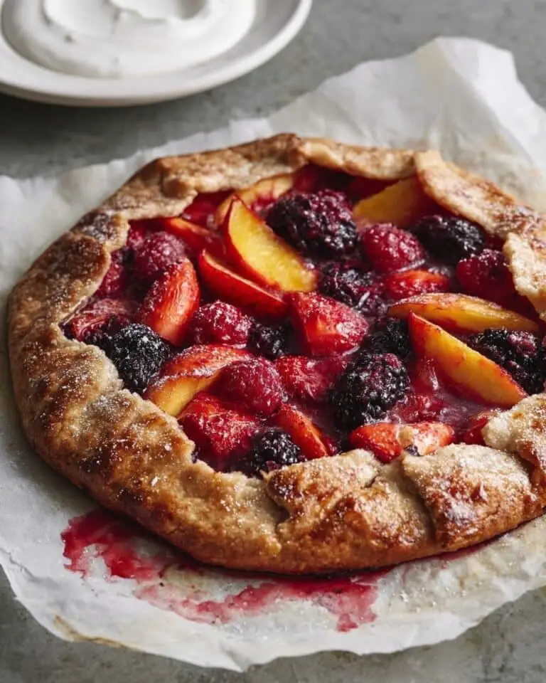Mixed Berry Peach Galette Recipe