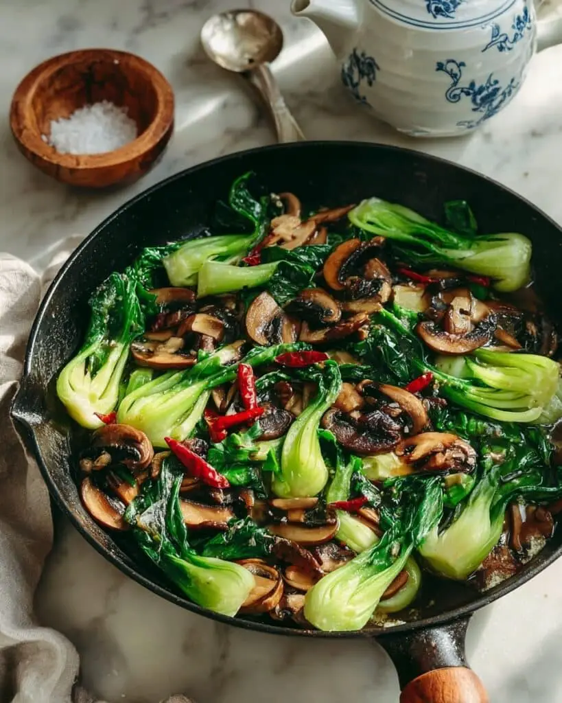 Bok Choy and Mushroom Stir Fry Recipe