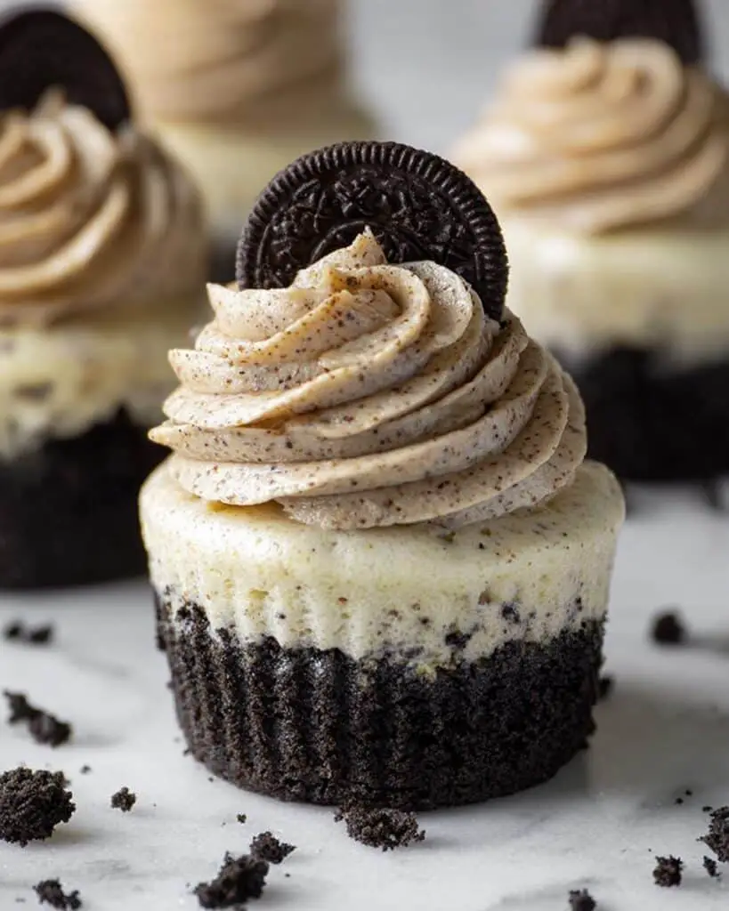 Chocolate Mousse Oreo Cheesecake Cupcakes Recipe