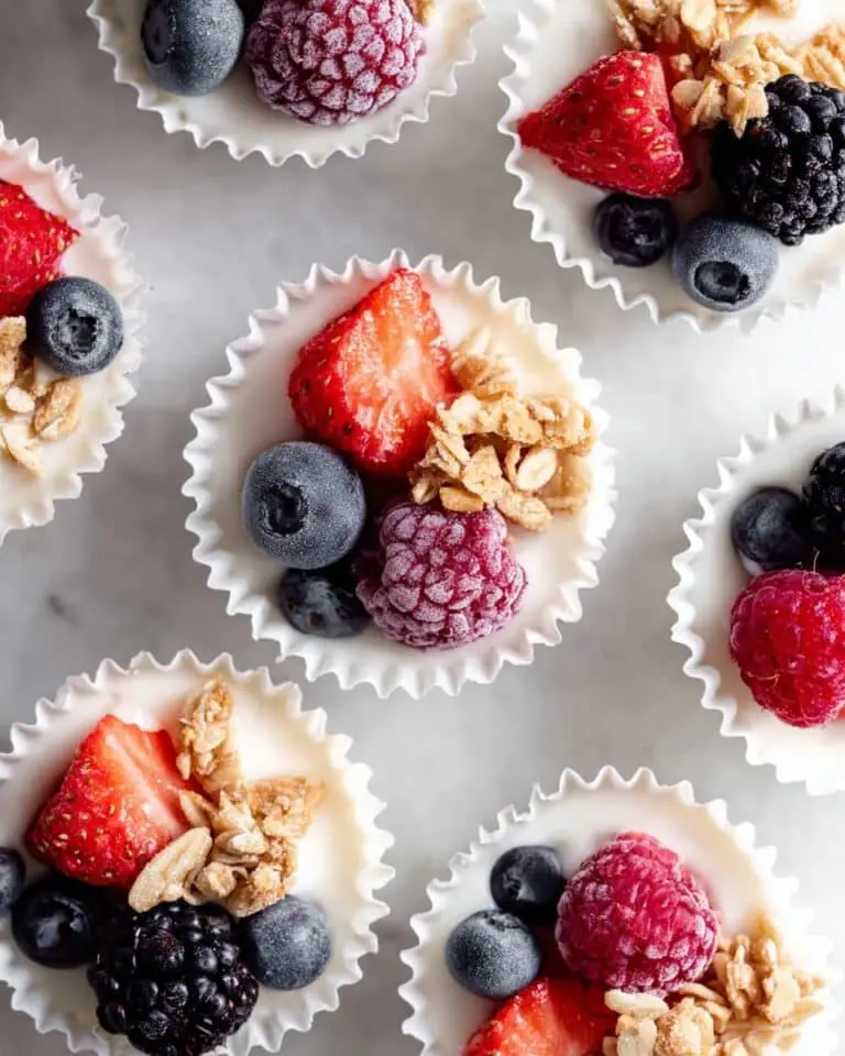 Easy Frozen Yogurt Granola Cups Recipe