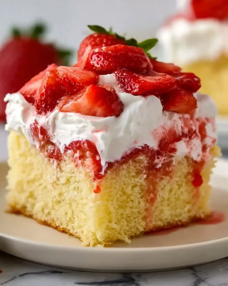 Strawberry Shortcake Sheet Cake Recipe