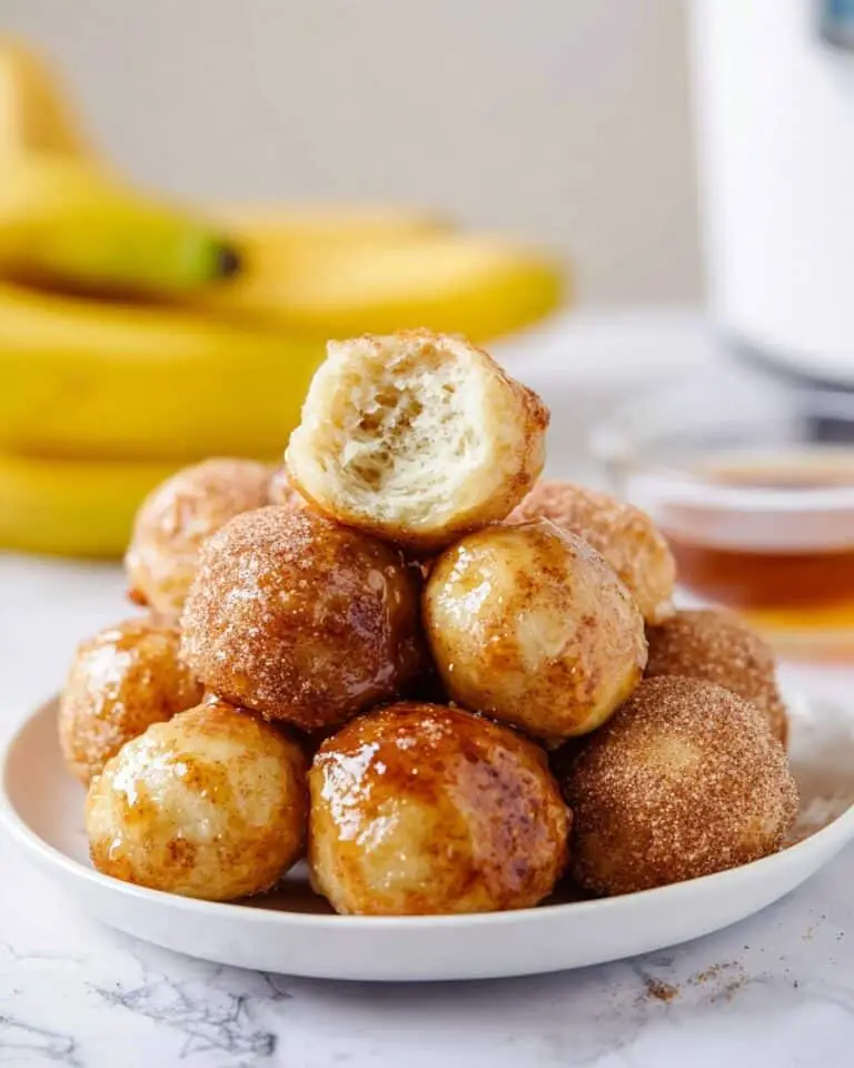 Air Fryer Banana Donut Holes Recipe