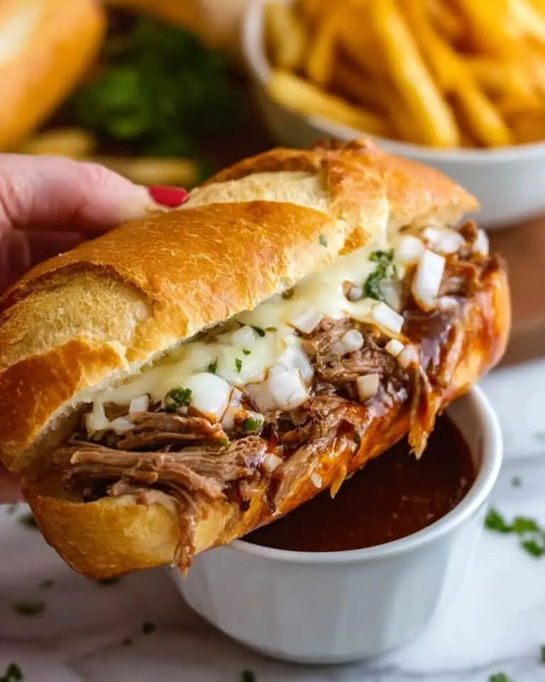 Easy Slow Cooker French Dip Sandwiches Recipe