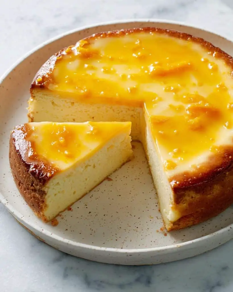 Lemon Ricotta Cake with Apricot Jam Glaze Recipe