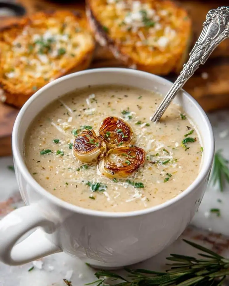 Rosemary Roasted Garlic Bean Soup Recipe