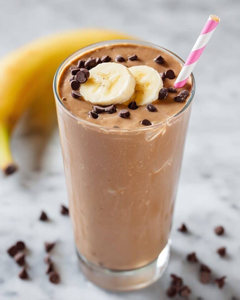 Chocolate Peanut Butter Banana Breakfast Shake Recipe