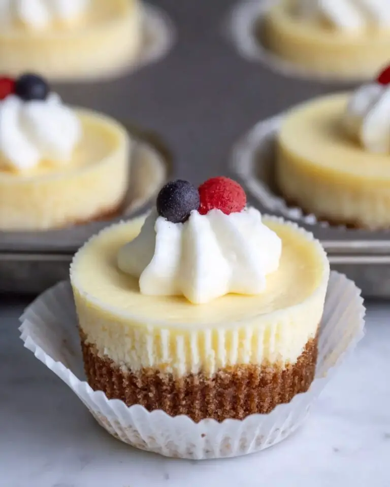 Mini Cheesecakes with Fresh Fruit Recipe